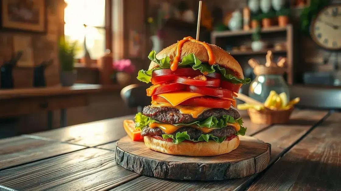 O que torna o infinity burger tão especial?