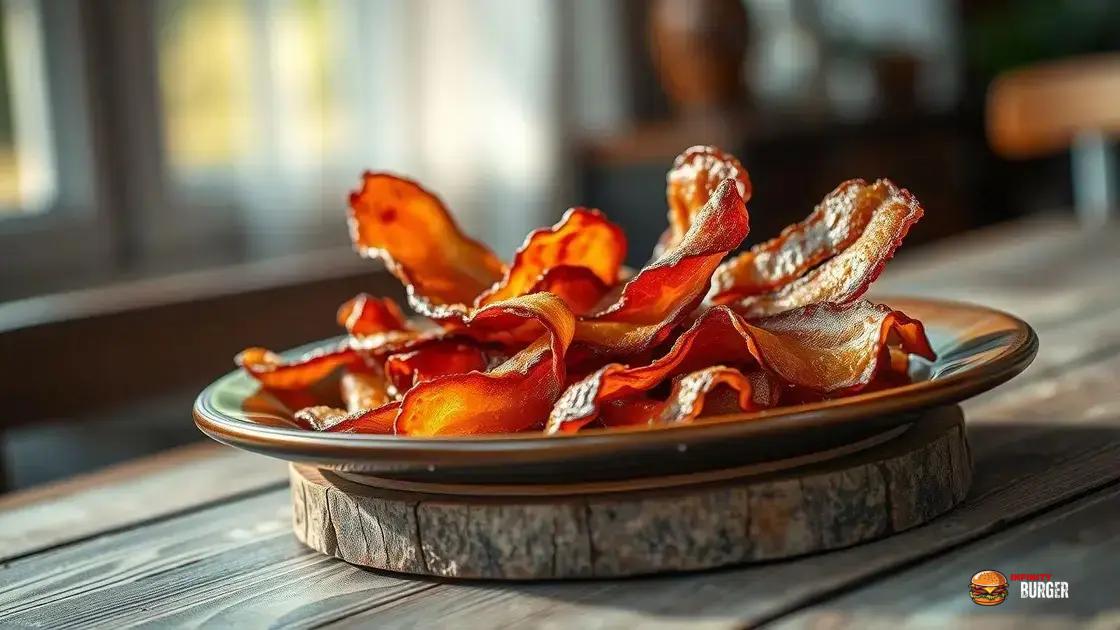 A importância do bacon crocante na culinária