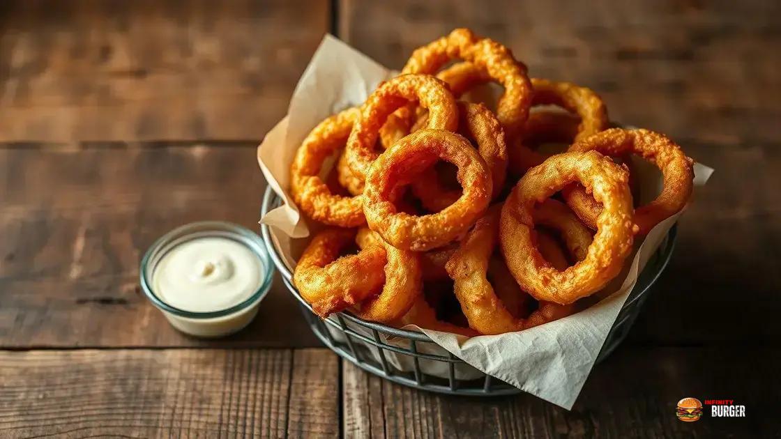 O que são onion rings?