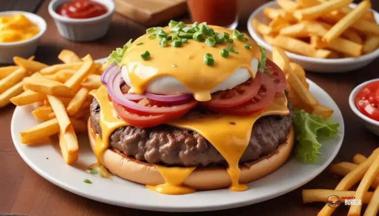 Infinity Smash Duplo Cheddar: Explosão de Sabor em Cada Mordida