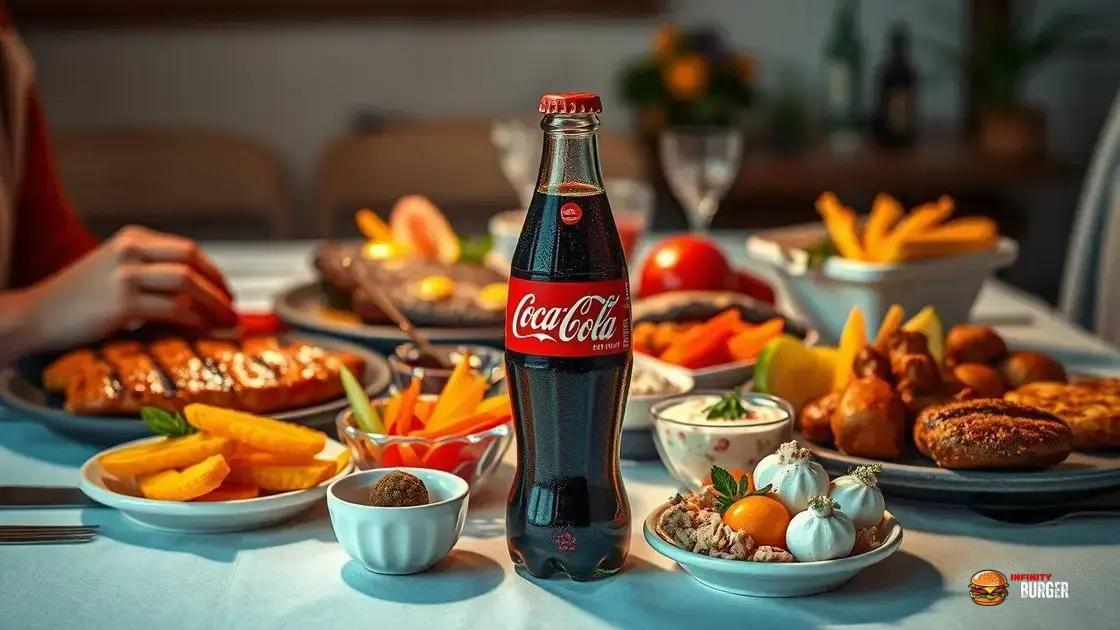 Como harmonizar a Coca 200ml com alimentos