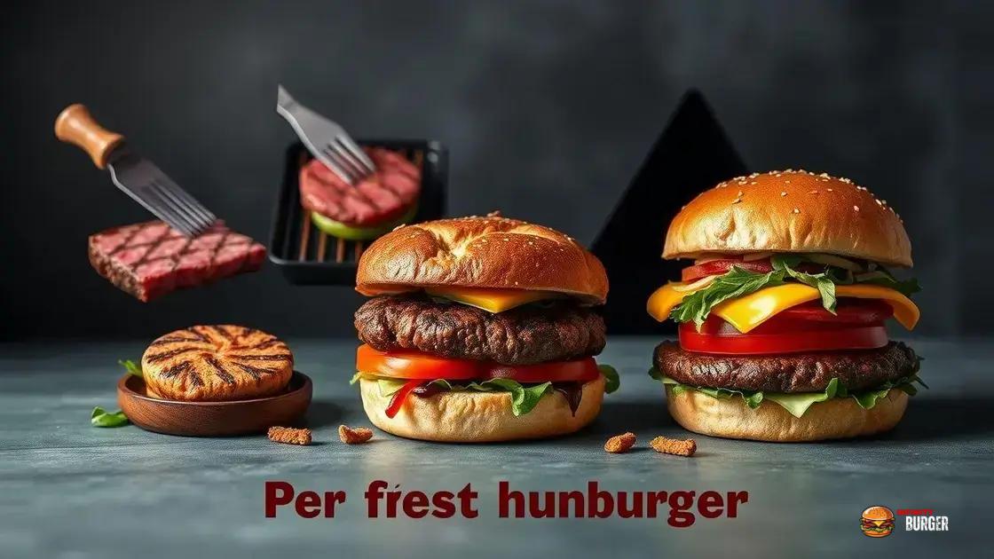 Dicas para um hambúrguer perfeito