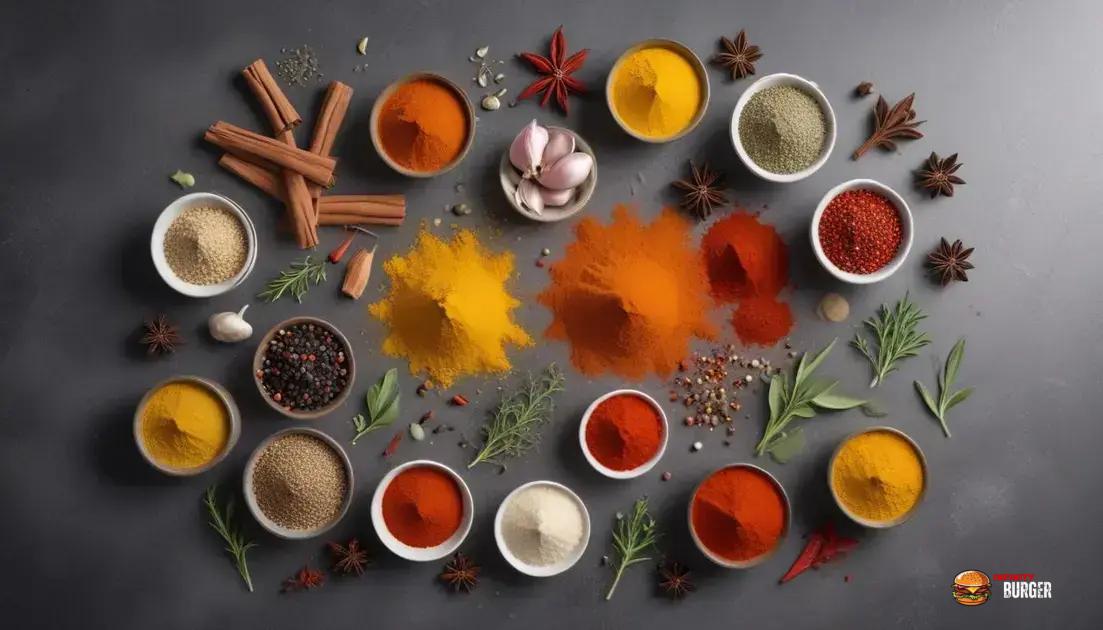 Temperos que realçam o sabor