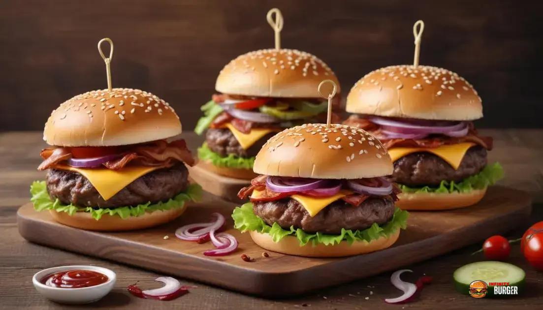 Receitas incríveis de duplo hambúrguer