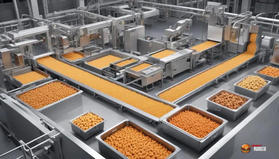Como é produzido o snack infinity crispy?