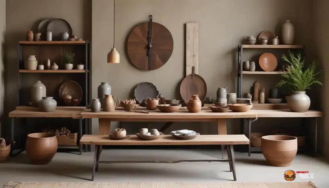 Materiais que valorizam o estilo artesanal