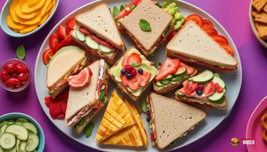 Dicas práticas para criar lanches visualmente atraentes