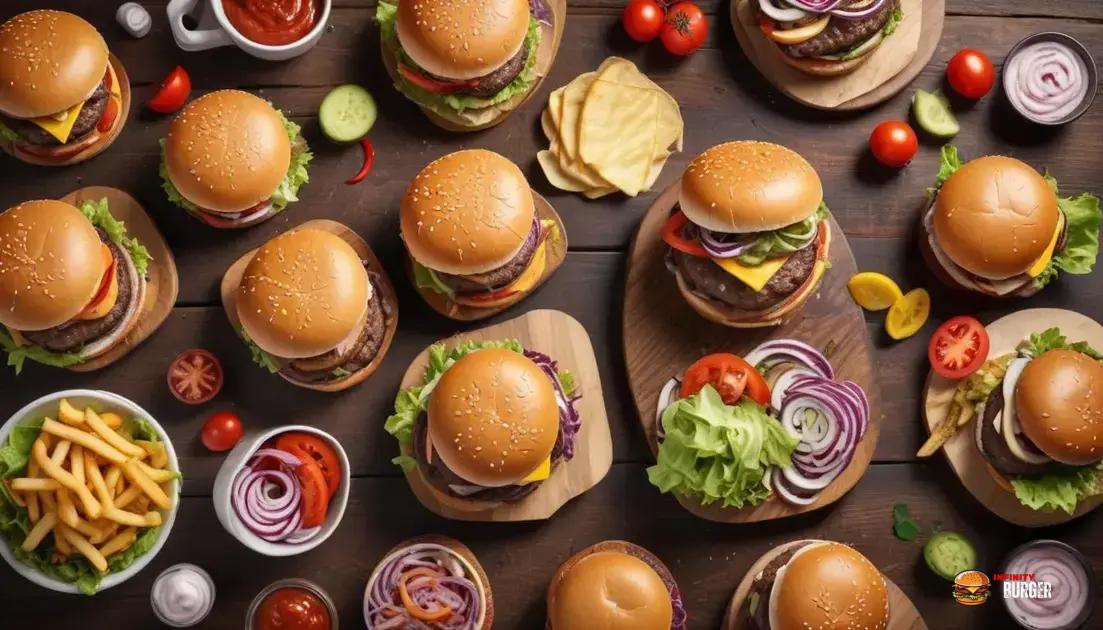 Receitas inovadoras para hambúrgueres