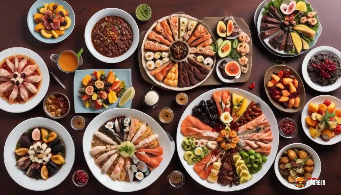 Exemplos de pratos com sabores únicos