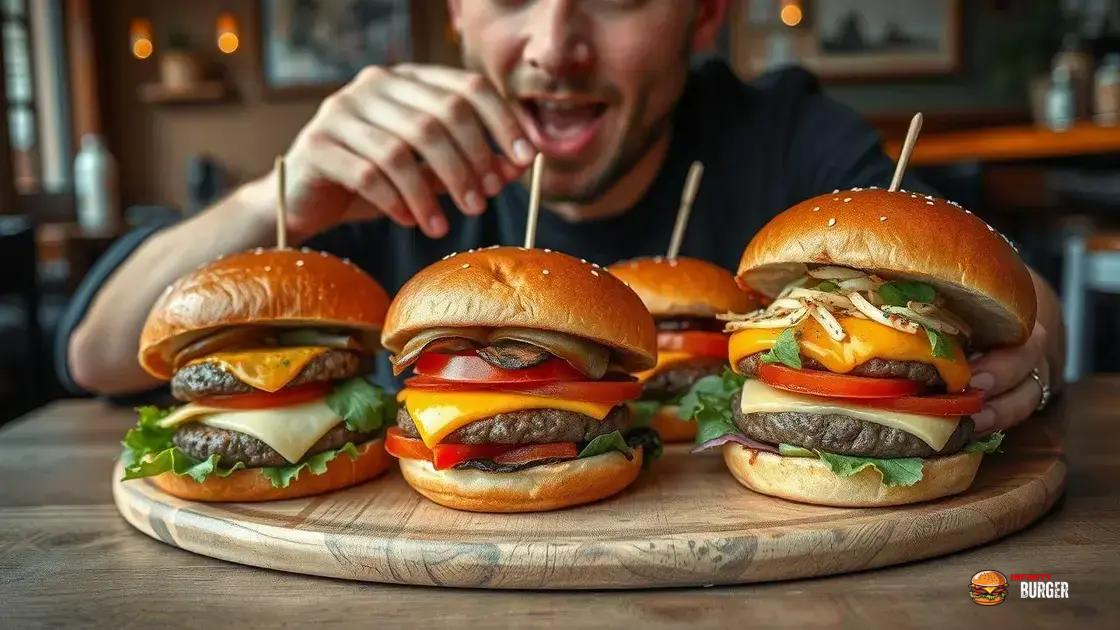 como escolher o melhor burger para seu paladar