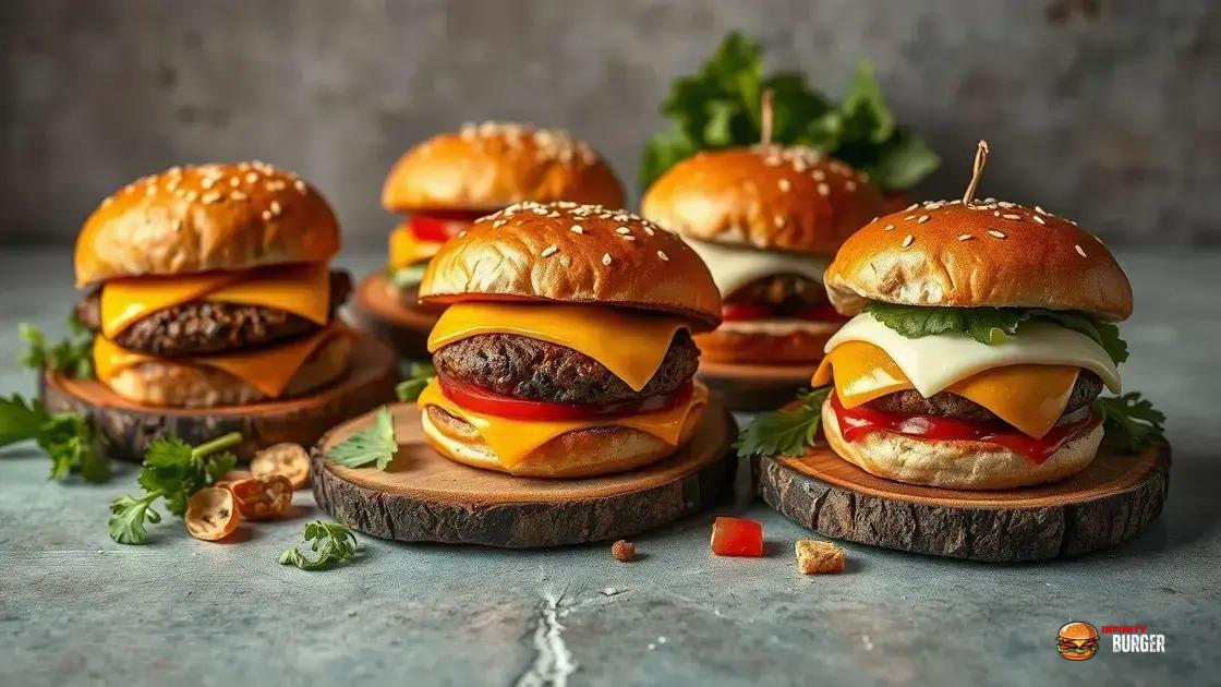 como escolher o queijo certo para cada tipo de hambúrguer