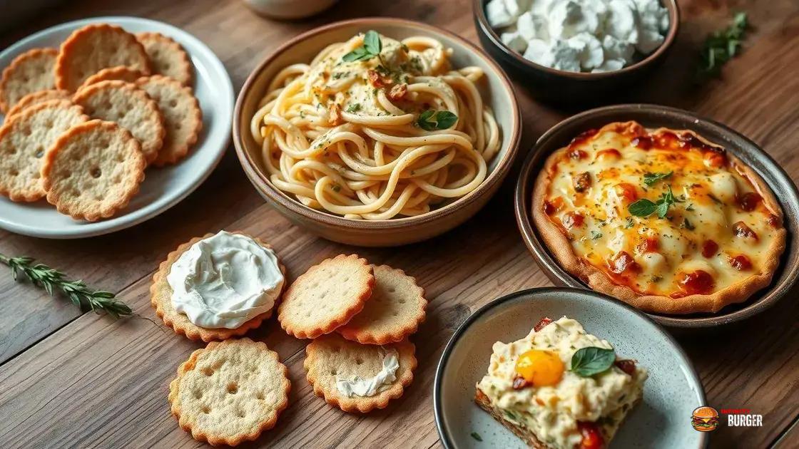 cream cheese em receitas salgadas