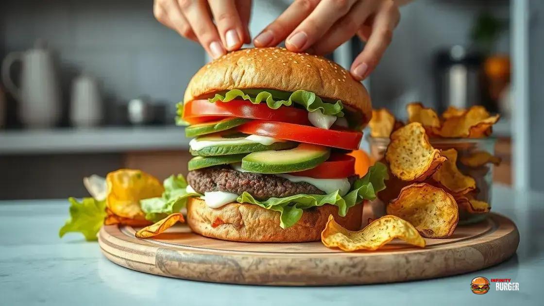 Dicas para acompanhar e montar seu hambúrguer saudável