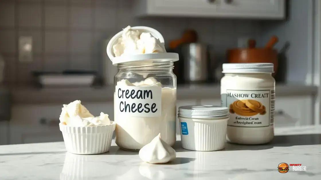 dicas para conservar e substituir o cream cheese