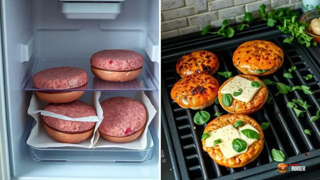 dicas para conservar e variar o hambúrguer artesanal de frango