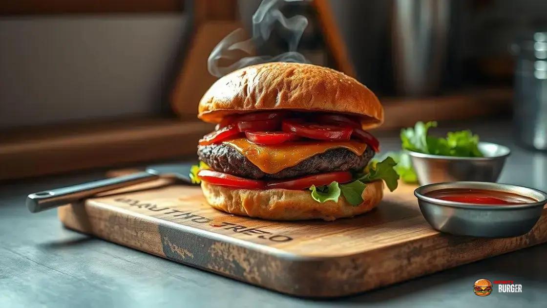 Dicas para manter o hambúrguer suculento e saboroso após assar