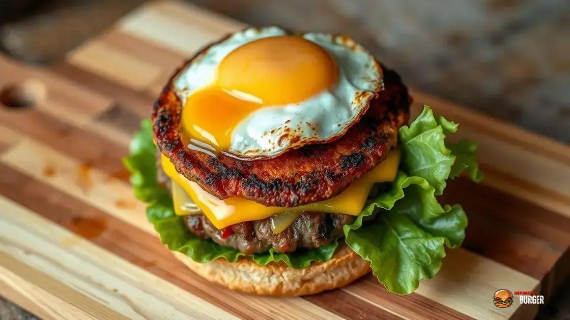 técnicas para cozinhar o ovo perfeito em seu hambúrguer