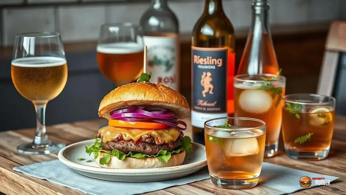 dicas para harmonizar seu hambúrguer thai com bebidas