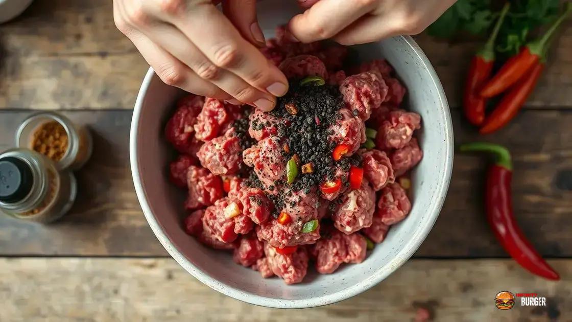 Técnicas para incorporar a pimenta na carne