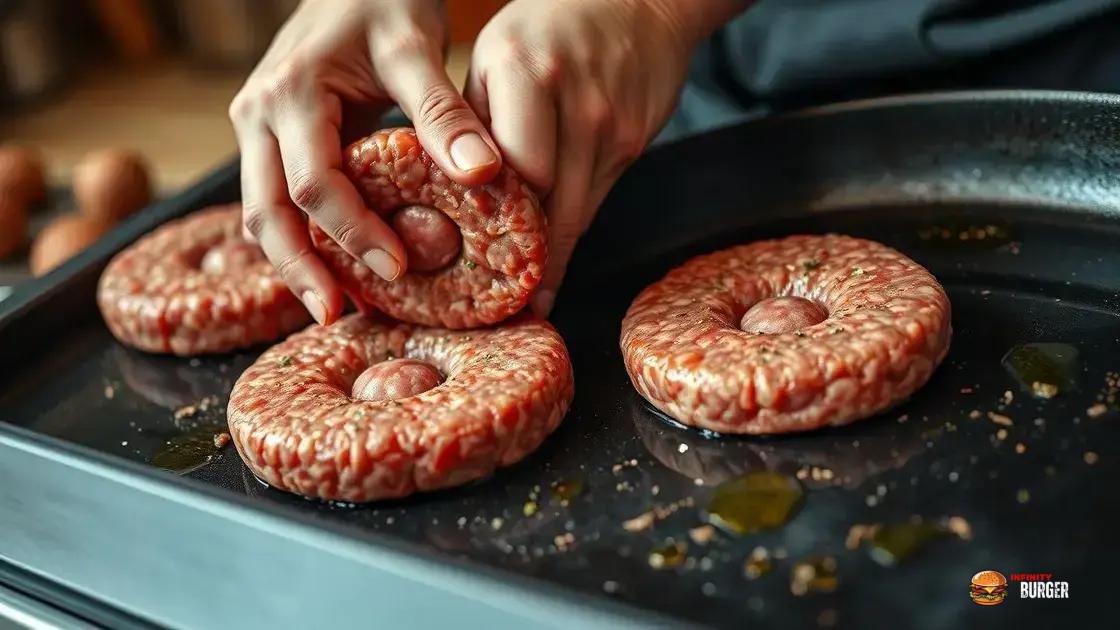 técnicas para moldar e temperar o hambúrguer artesanal